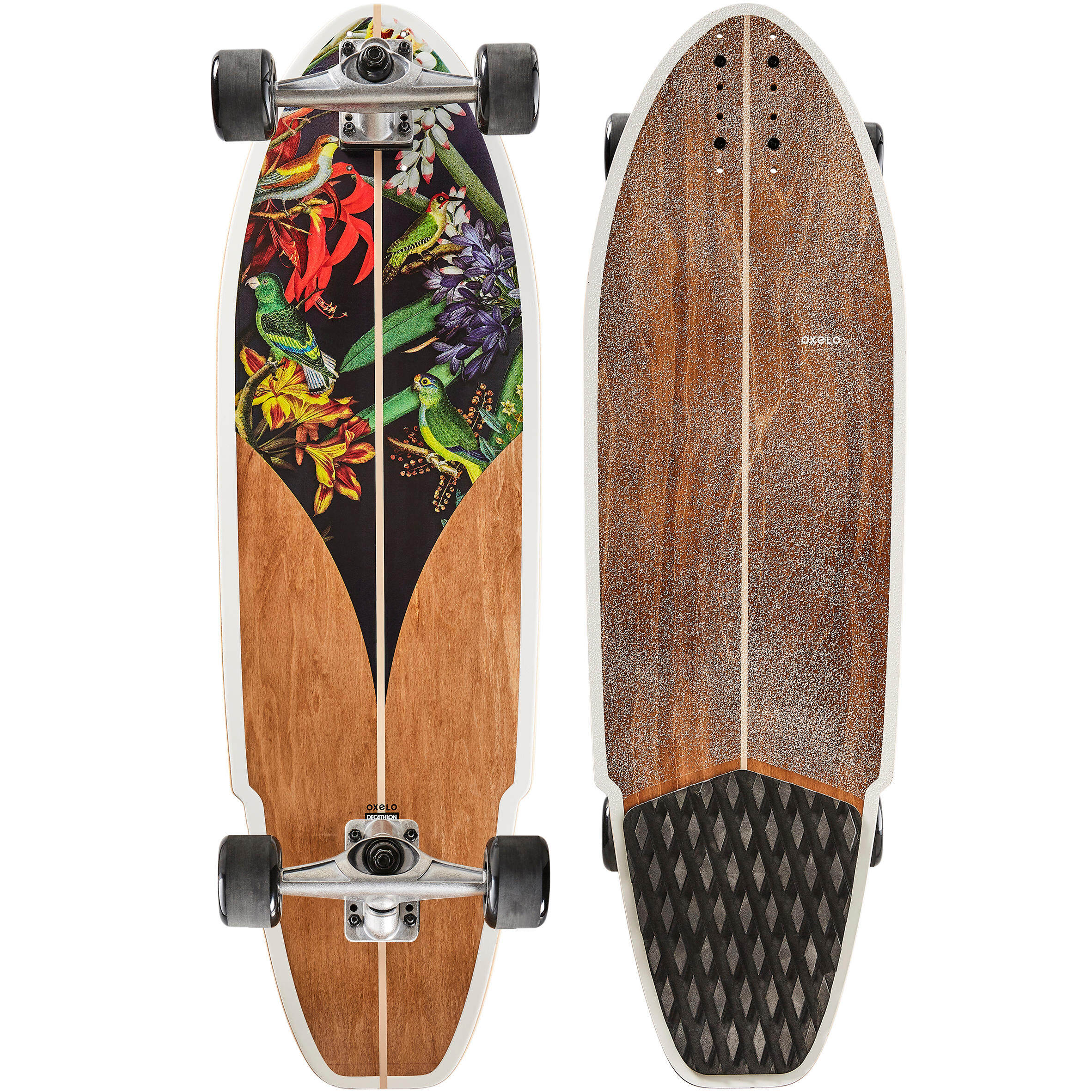 ลองบอร์ดรุ่น Carve 540 (ลายนก) Skateboard waveboard ราคาถูกที่สุด