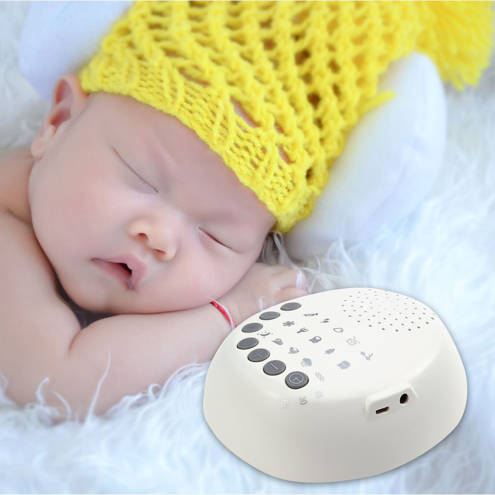 hot ความปลอดภัยของลูกน้อย อุปกรณ์ดูแลความปลอดภัยเด็ก Sound Machine Baby Sp Soothers White Noise With 15 Soothing Sounds 1