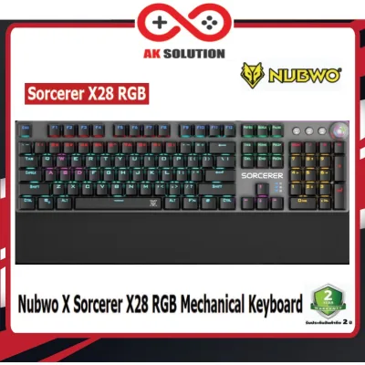 NUBWO Sorceror X28 RGB Mechanical Gaming Keyboard คีบอร์ดเมคานิคอล ประกัน 2ปี