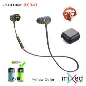 หูฟังบลูทูธ Plextone BX343 แบบ in-ear สำหรับใส่ออกกำลังกายแบตอึด ระบบ Bluetooth 4.1