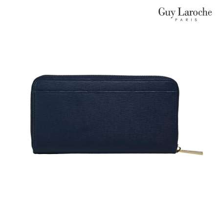 Guy Laroche กระเป๋าธนบัตรทรงยาวซิปรอบ รุ่น SUBERBAN [ สีกรมท่า ] - AGP3685NVX