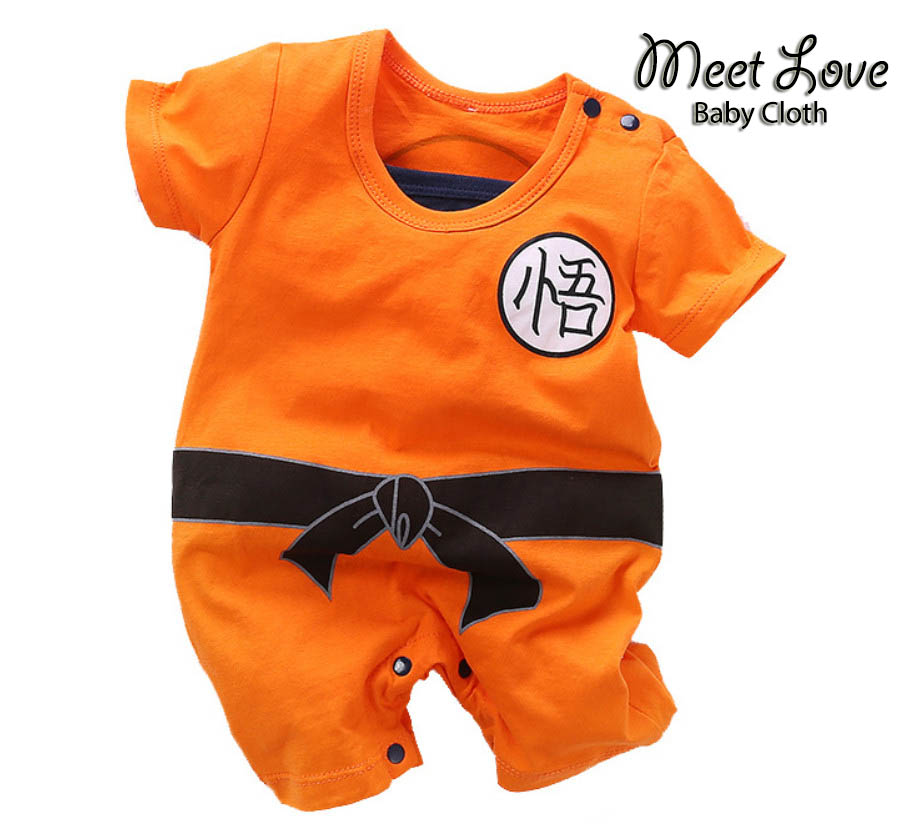 ชุดบอดี้สูทโกคู ชุดบอดี้สูทโงกุน ดราก้อนบอล Goku Dragon Ball Z Baby Romper พร้อมส่ง