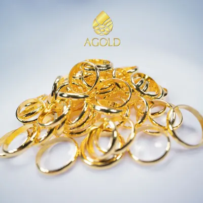 AGOLD / Ring / 96.5% / 1.0 g./free jewelly box