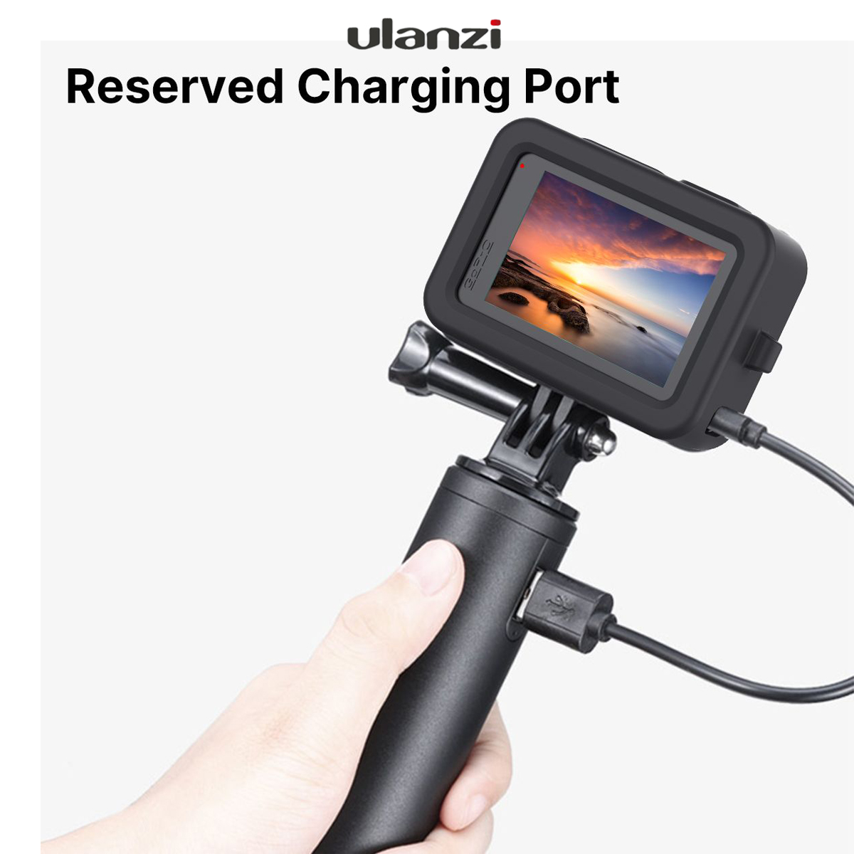 ๊ULANZI G91 silicone cage with Lens cap For gopro hero 9/10 เคสซิลิโคน