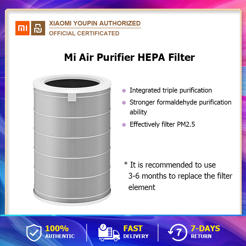 Xiaomi Mi Air Purifier HEPA Filter ไส้กรองอากาศ PM2.5 xiaomi filter-  ไส้กรองอากาศ xiaomi hepa ฟิลเตอร์กรองอากาศ กรองฝุ่น  3c 3h 2s pro filter