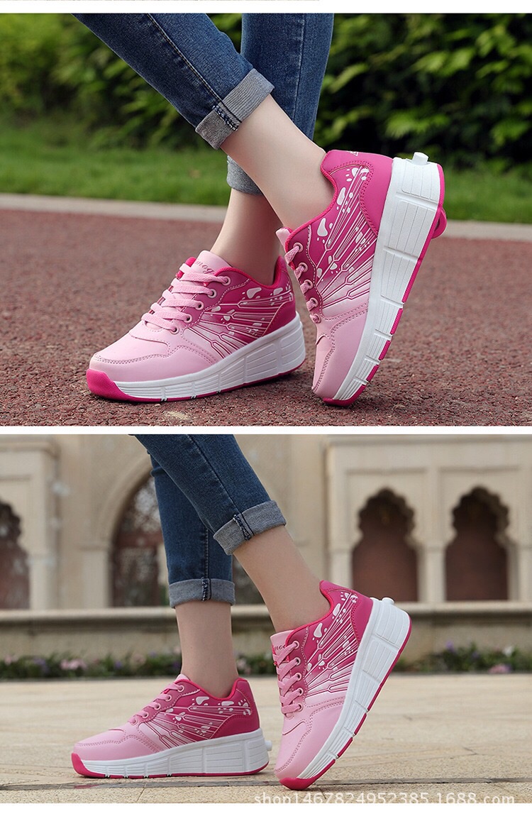 ใหม่ล่าสุด Heelys 28-40 รองเท้าสเก็ต 1 ล้อ Roller shoe 2 ล้อมีของ