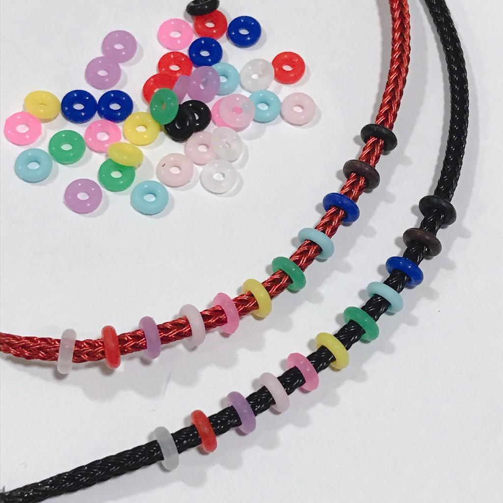 Sntmint ยางกันชาร์ม ขนาด5-6mm มีหลายสี stopper beads