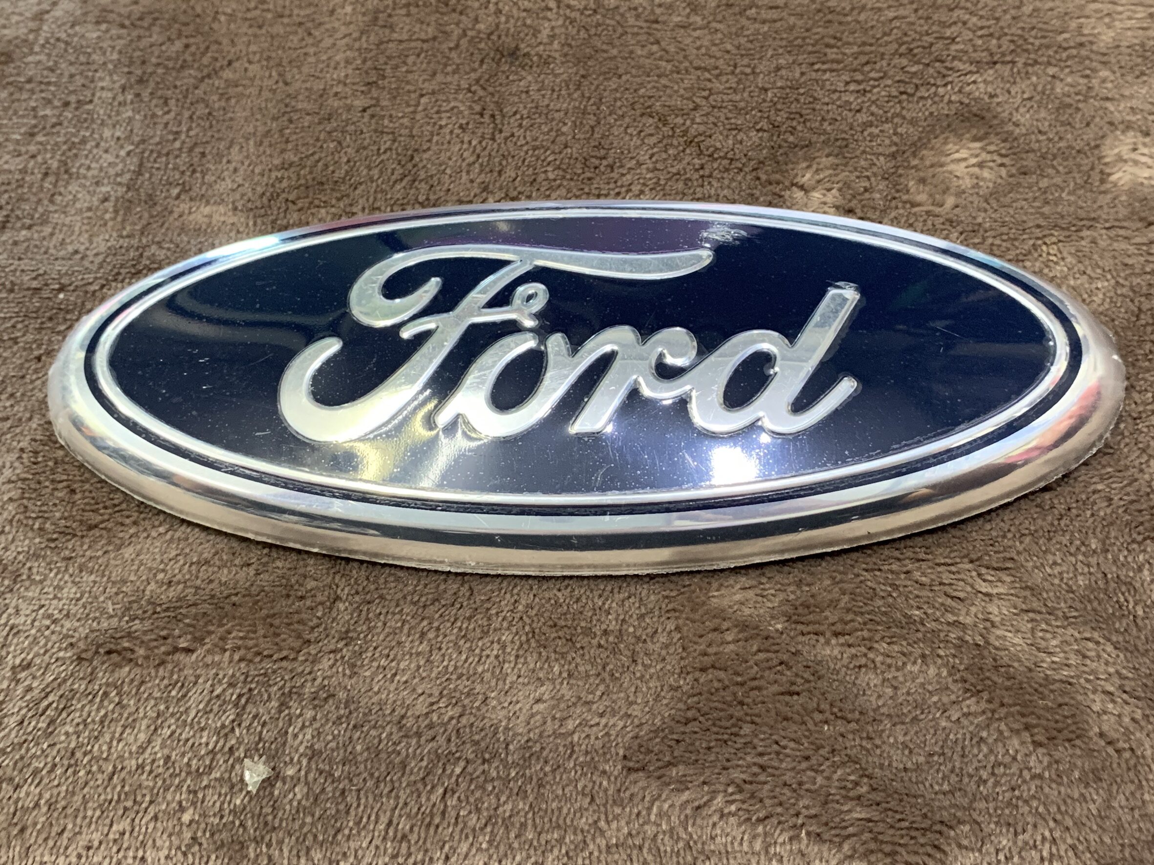 Ford โลโก้ 18 เซนติเมตร หน้า หลัง สีฟ้า สีน้ำเงิน logo Everest Ranger Raptor Focus Fiesta โฟกัส เฟียสต้า เอเวอเรส แรนเจอร์ แรพเตอร์