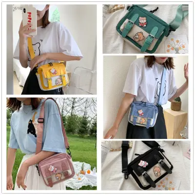 CBT Fashion Outdoor Canvas Korean Style Crossbody Bags Sling Bag Girl Shoulder Bag