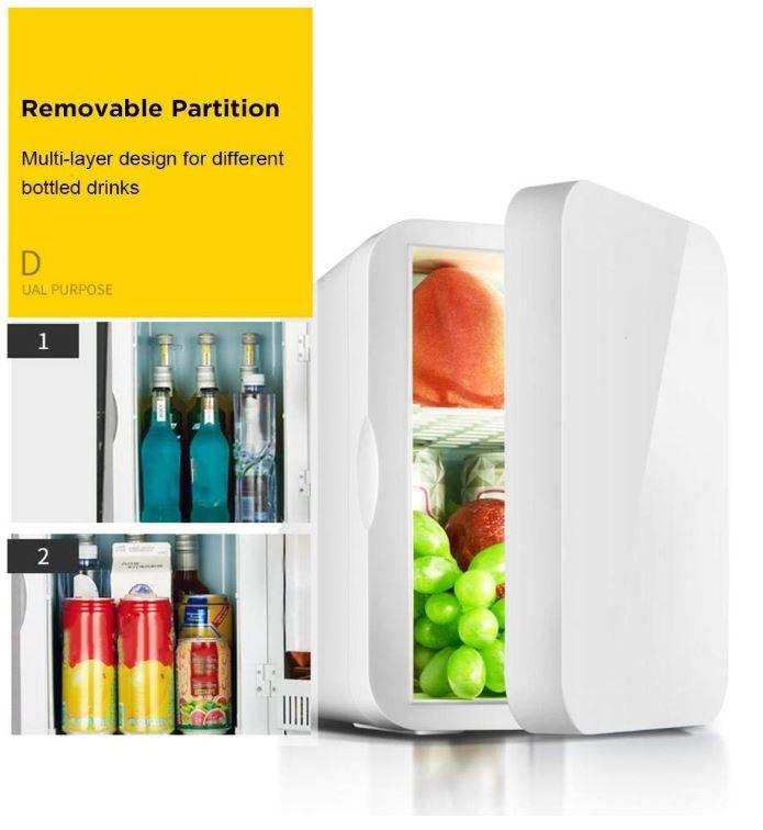 ตู้เย็น ตู้เย็นมินิ ขนาด 6L สาย12V และ 220V ในบ้าน ตู้เย็นในรถยนต์ ตู้เย็นเล็ก ตู้เย็นพกพา ตู้เย็นขนาดเล็ก ตู้เย็นในบ้าน ใช้ในรถ ในหอพัก fioma