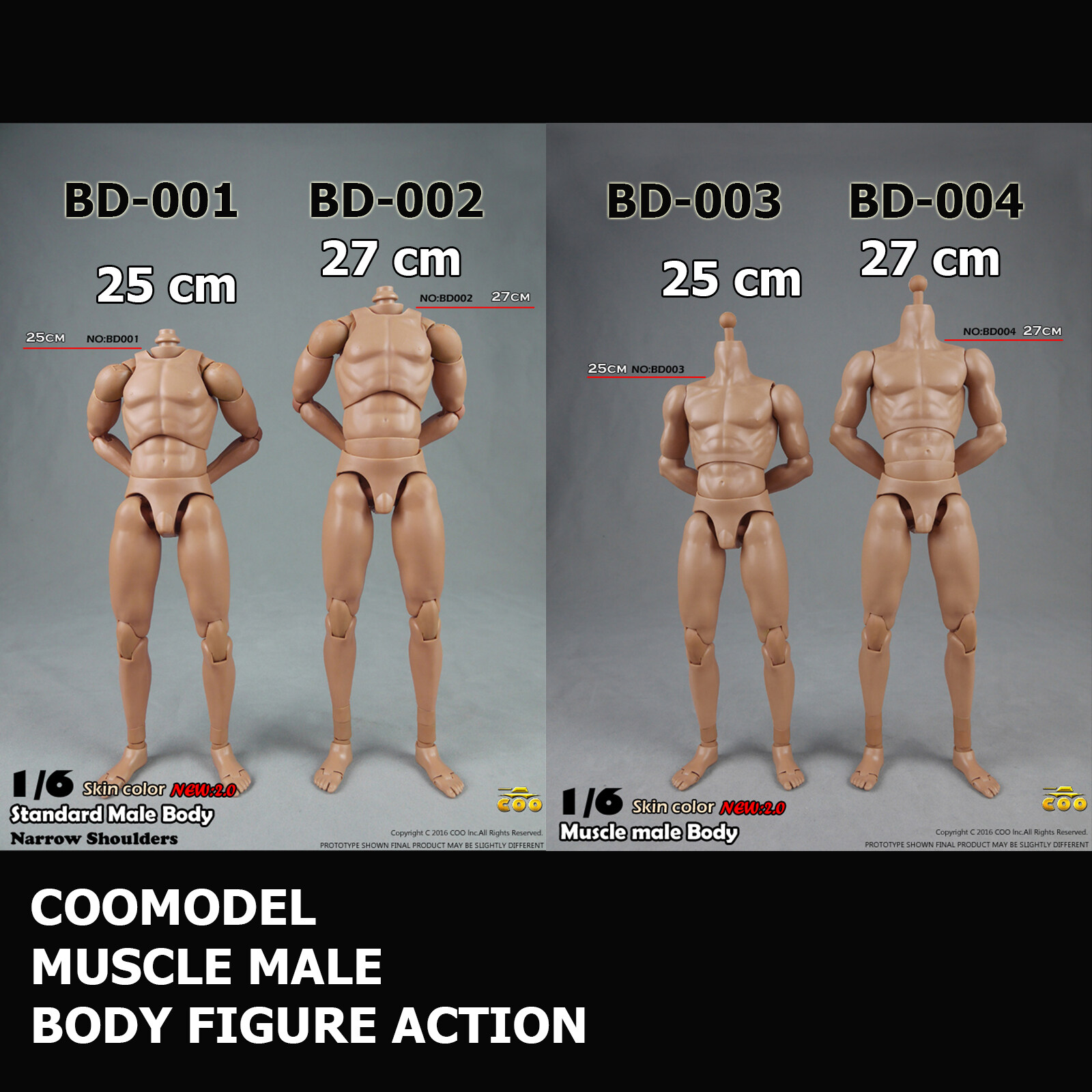 Hollywood COO งานแท้ 100% Model โมเดล Body ร่างกาย กล้ามเนื้อ นำไปประกอบกับส่วนหัวได้ Ver Scale 1/6 จากฮอลลีวูด Figure Action แอ็คชั่น ฟิกเกอร์ อนิเมะ Figma ฟิกม่า สามารถขยับได้ Doll ตุ๊กตา manga ของขวัญ Gift