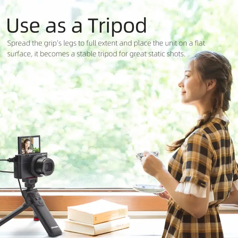 ภาพสินค้าKingma Sony / Canon / Panasonic / Fujifilm Camera Hand Grip Vlog Multi-funtion Remote Control Selfie Stick Vlogging Grip จากร้าน 789 Action Camera บน Lazada ภาพที่ 7