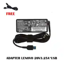 ภาพขนาดย่อของสินค้าADAPTER LENOVO 20V3.25A*USB / สายชาร์จโน๊ตบุ๊ค ลีโนโว่ + แถมสายไฟ
