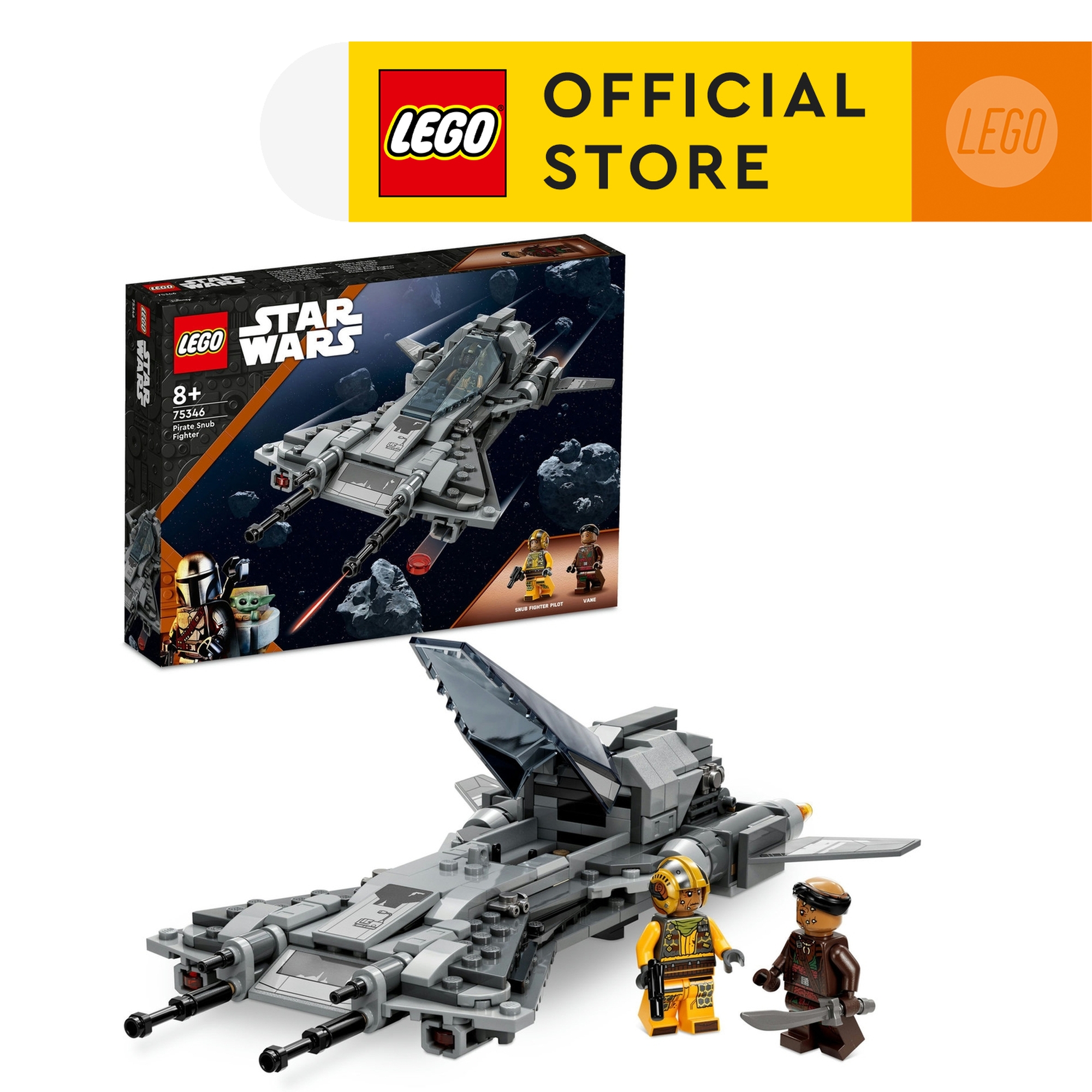 LEGO Star Wars 75346 Pirate Snub Fighter Building Toy Set (285 Pieces ...