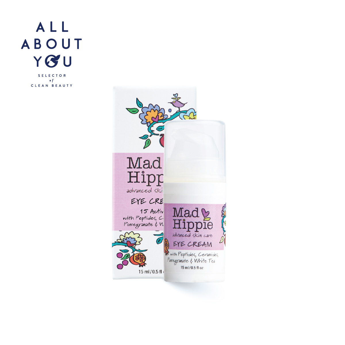 [ซื้อ 1 แถม 1] Mad Hippie Eye Cream 15 Ml แมดฮิปปี้อายครีมช่วยลดรอยคล้ำ