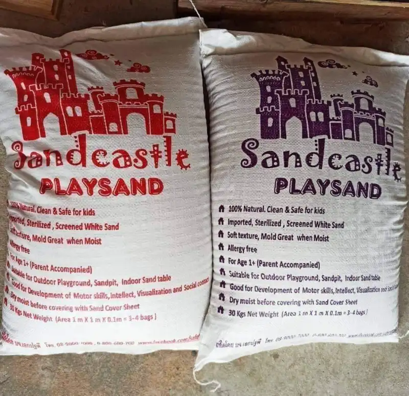 ภาพหน้าปกสินค้า30 kg Playsand for kid ทรายเด็กอบแห้งฆ่าเชื้อ 100% โรงงานขายเอง 270 THB รับที่ร้าน (pick at shop) 370 THB รวมค่าขนส่ง (Inc. Delivery) Sandcastle ทรายเด็ก ไม่มีฝุ่น จากร้าน Sandcastle Playsand บน Lazada
