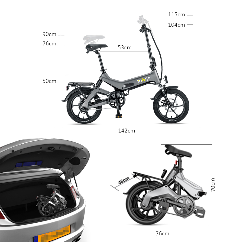 easybike520 สกูตเตอร์ไฟฟ้า Electric bicycle 100กิโลเมตร รถจักรยานไฟฟ้าNAKXUS16นิ้ว จักรยานพับ โช้คอัพด้านหน้าและด้านหลัง foldable mini 16 inches รถไฟฟ้าเด็ก