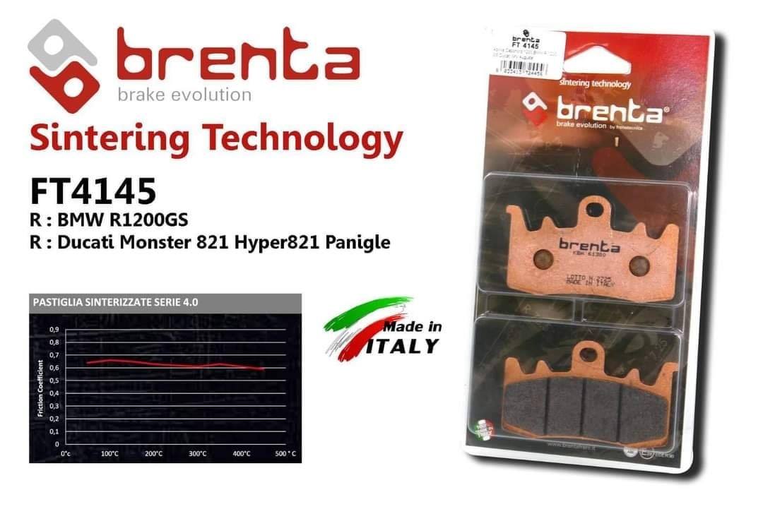 ผ้าเบรค Brenta สำหรับ  R1200gs xr1200 monter821 hyper821 panigale mv agusta800