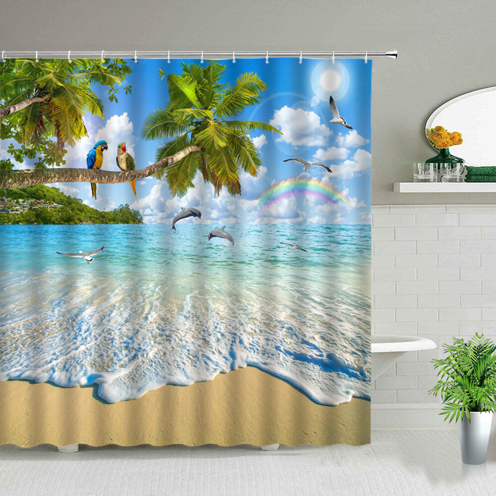 3d photo printing photo curtain to go Photo Curtain "Palm Tree" Curtain with Motif