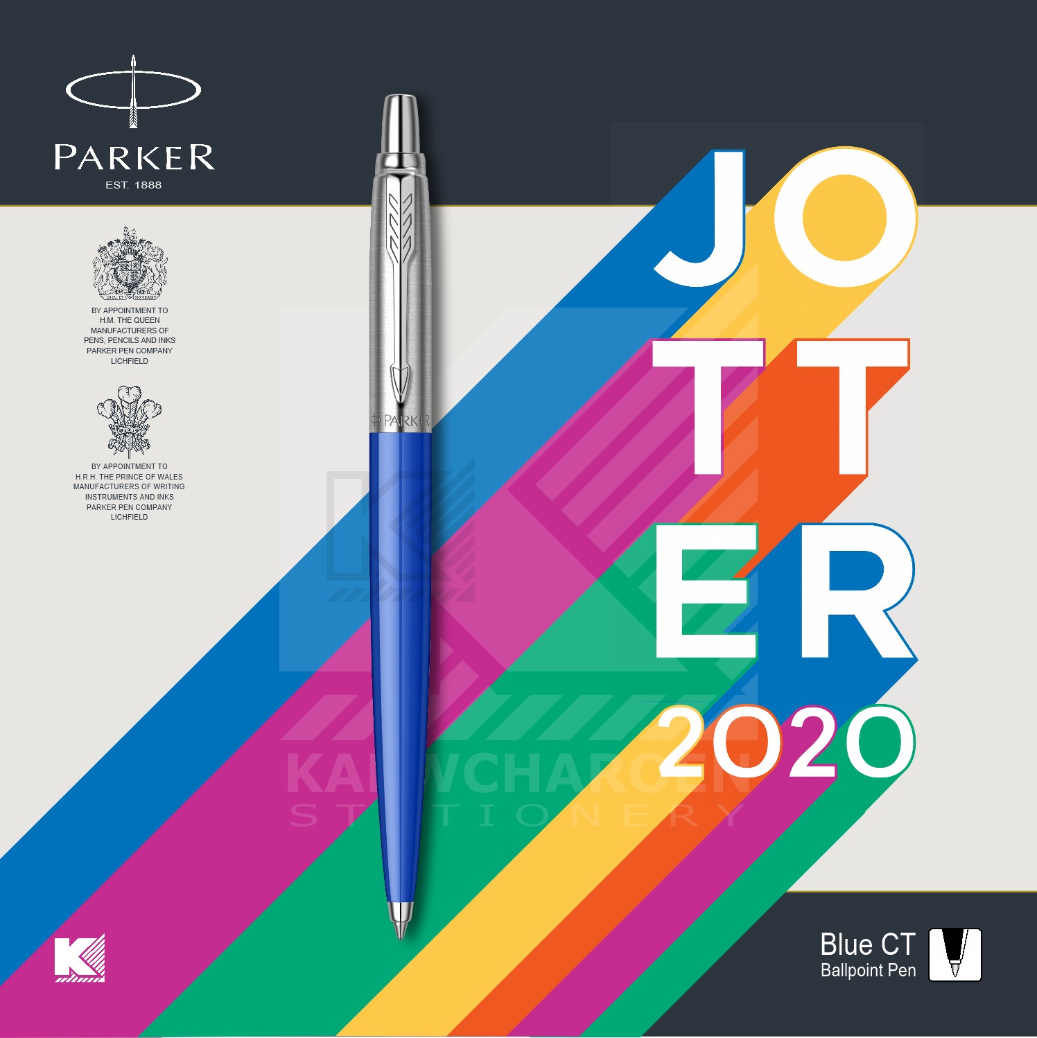 ปากกาลูกลื่น Parker Jotter Originals Series 2020 สี น้ำเงิน สี น้ำเงิน