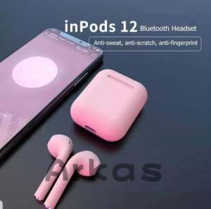 หูฟังรุ่นใหม่ล่าสุด TWS Bluetooth V5.0 Earbuds inpods 12(ดูรายละเอียดเพิ่มเติมที่วีดีโอ) HD Sport Waterproof True Wireless Earbuds with Charging box for iPhone Samsung โทรศัพท์ทุกรุ่น