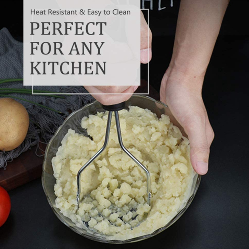Potato Masher Stainless Steel HeavyDuty Kitchen Tool for Making Mashed