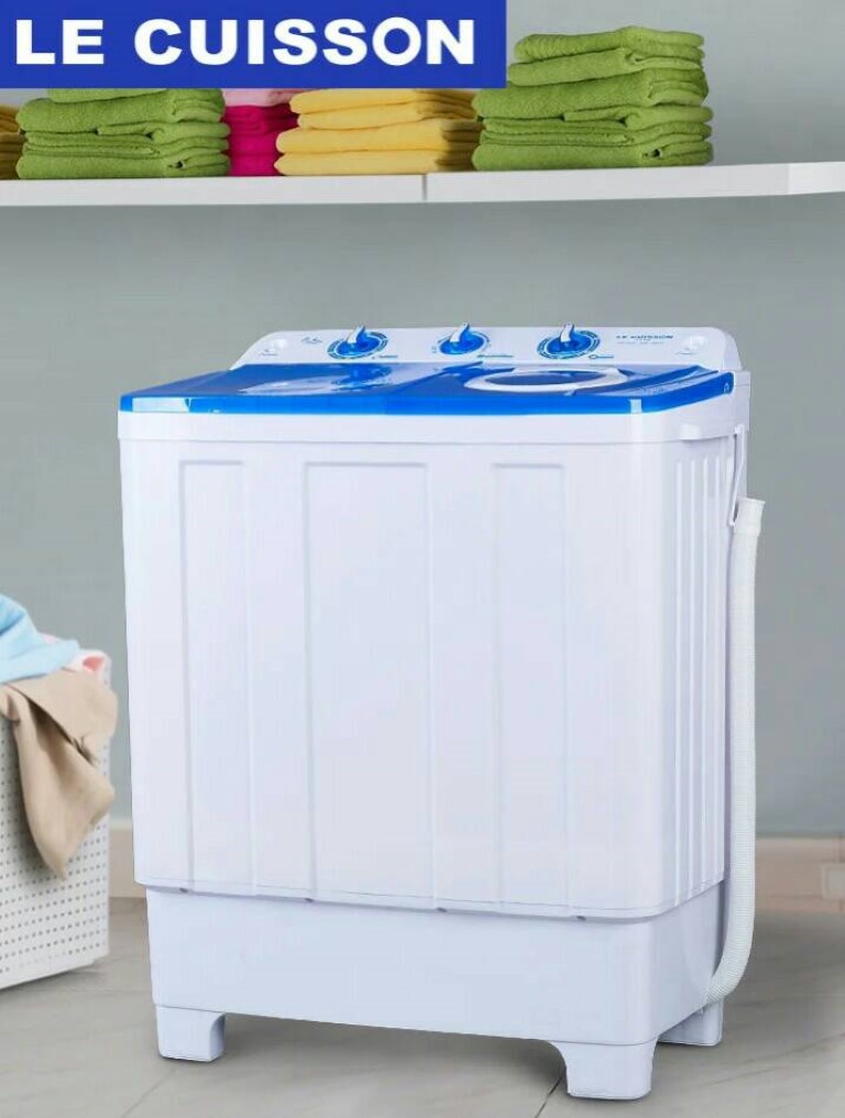 เครื่องซักผ้าถังคู่ เครื่องซักผ้าฝาบน 2 ถัง ขนาด 8.5 กก. เครื่องซักสะอาด พลังซักแรง เสียงเบา