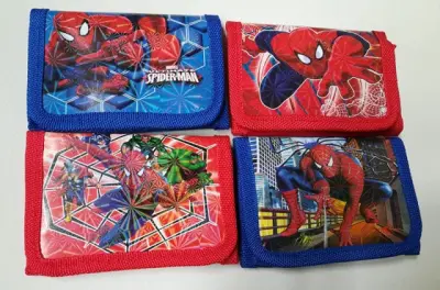 2Pcs Superhero Coin Purse Cute Kids Cartoon Wallet Bag Pouch Children Purse Small Wallet Party Gift