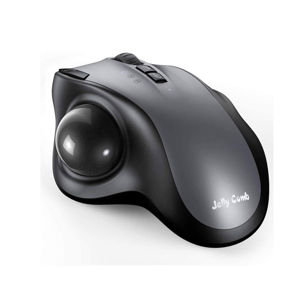 BH Jelly Comb Rechargeable Trackball Mouse Bluetooth+2.4G Dual Mode Wireless Mouse for Mac