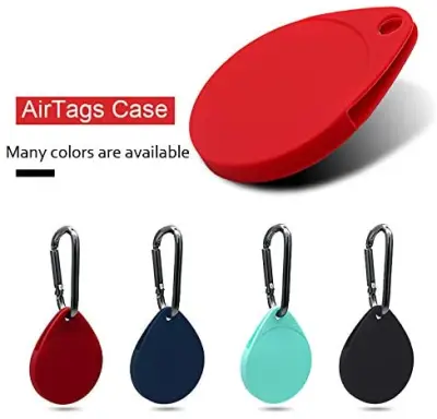 Use For AirTag Case Silcione Protective Sleeve Keychain Tracker