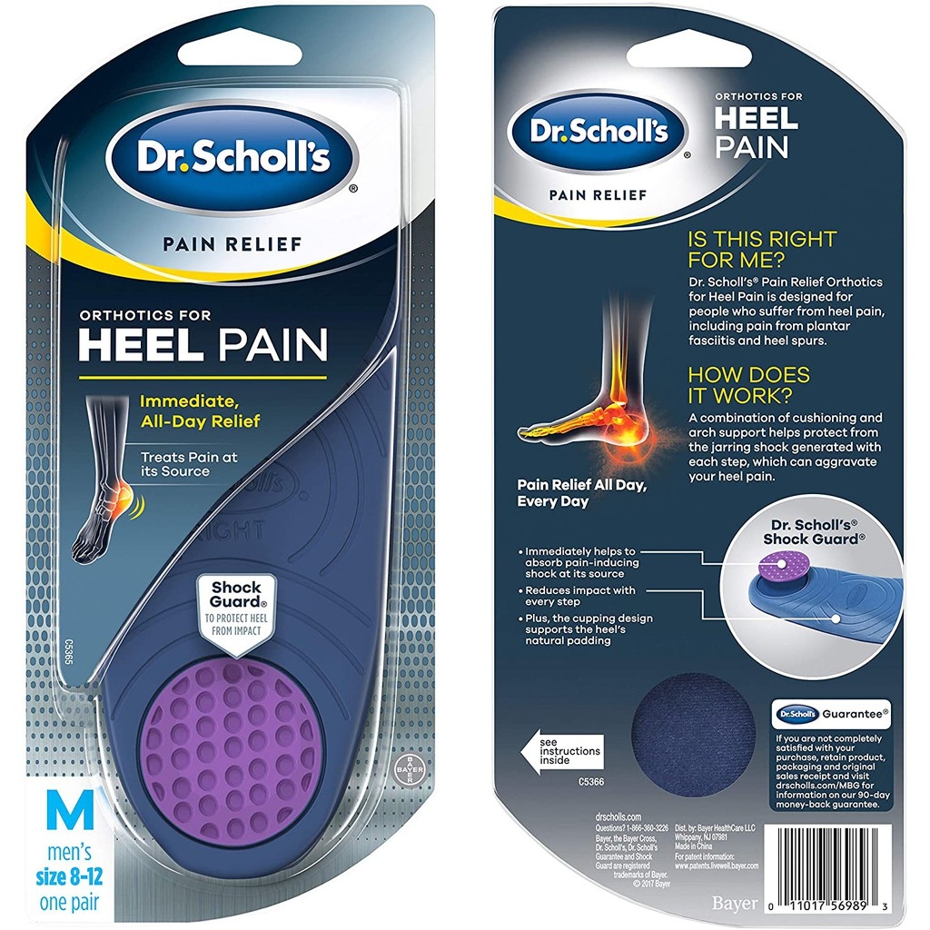 NEW [ของแท้ 100 ] DR.SCHOLL ORTHOTICS FOR HEEL PAIN RELIEF Lazada.co.th