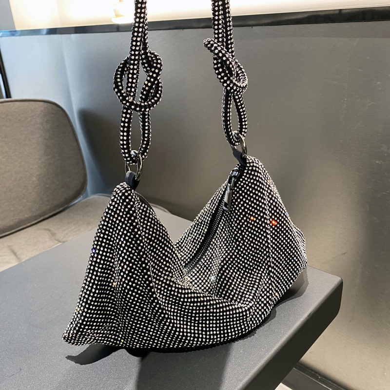 Luxury Rhinestones Shoulder Bags For Women Dinner Wedding Handbags ...