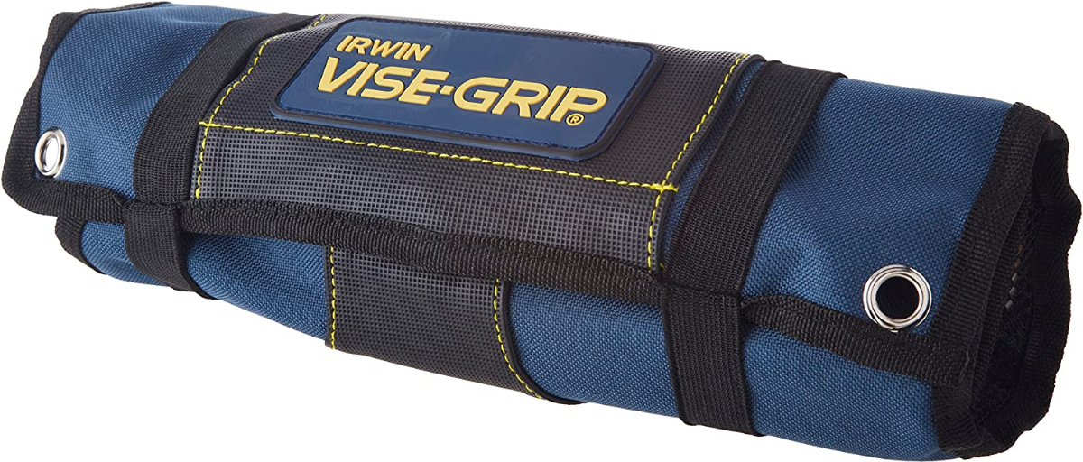 IRWIN VISE-GRIP Pliers Set with Tool Wrap, 5-Piece (2078708) , Blue