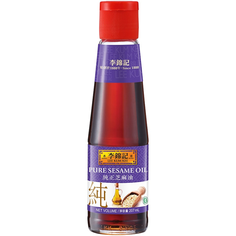 ลีกุมกี่ น้ำมันงา 100 7 มล. Lee Kum Kee Pure Sesame Oil 207 ml. (HALAL)