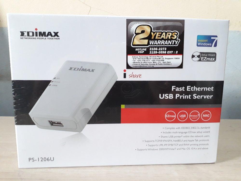 EDIMAX PS1206U Fast USB Print Server Cyberix ThaiPick
