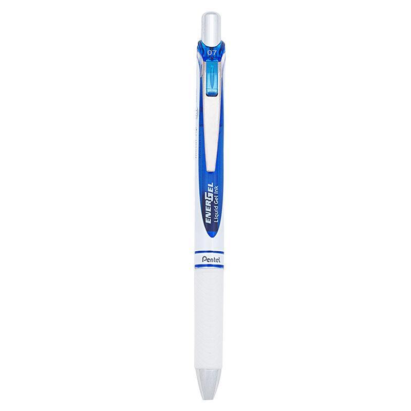 Electro48 เพนเทล ปากกาหมึกเจลแบบกด รุ่น Energel BL77PW-CX ขนาด 0.7 มม. ด้ามมุก หมึกเจลสีน้ำเงิน