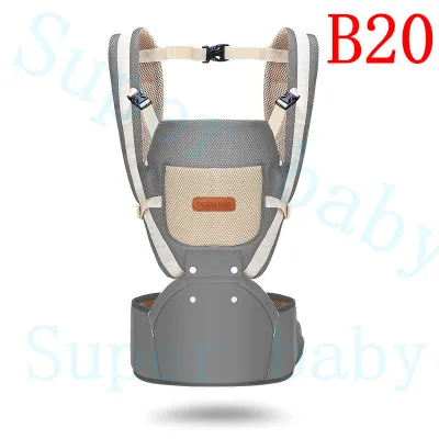 super baby เป้อุ้มเด็ก hip seat 3 in 1 สามารถนั่งและนอนได้ พาสเทล(Pastel) สะพายหน้าและสะพายหลังได้ ยี่ห้อ: baby lab รุ่น：B20