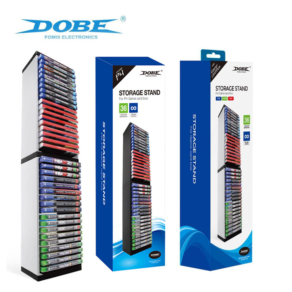 ชั้นวางแผ่นแบบ2 ชั้น Dobe Storage Stand 36 Disc/18Disc/12Dise สำหรับ เเผ่นเกมส์ ps4 ps5 xbox blue ray nintndo switch