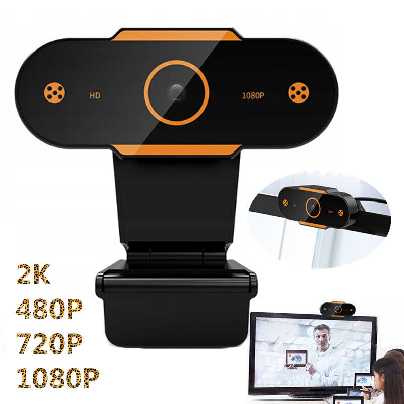 [ForeverBest]กล้องคอมพิวเตอร์ HD 480P/720P/1080P/2K กล้องเว็บแคม พร้อมกล้องบันทึกวิดีโอ กล้อง USB บันทึกวีดีโอ WebCAM