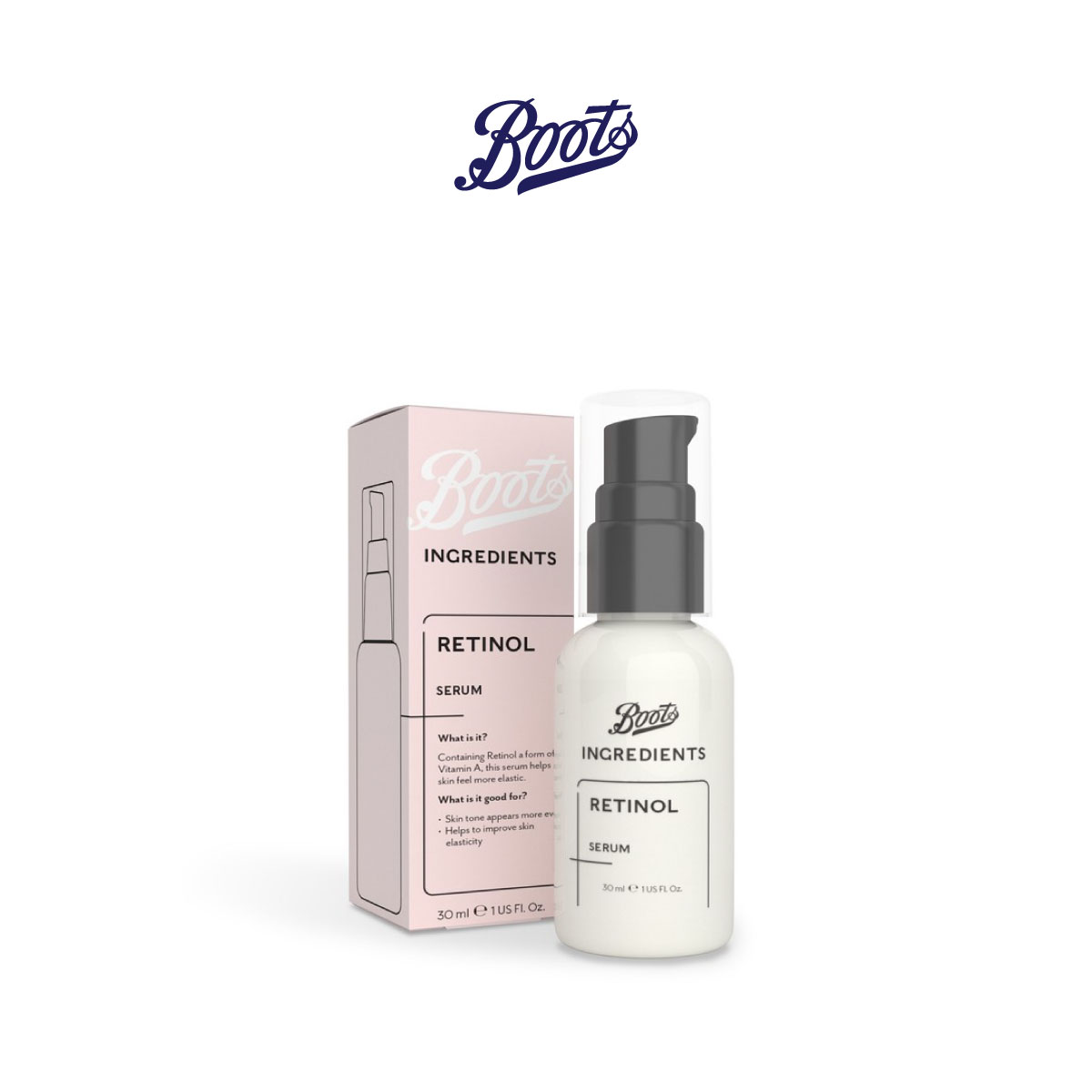 Boots Ingredients Retinol Serum บู๊ทส์ อินกรีเดียนส์ เรตินอล เซรั่ม 30