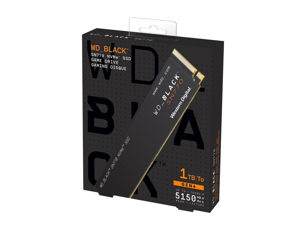 WD BLACK SN770 500GB / 1TB SSD M.2 NVMe GEN4 (WDS500G3X0) (WDS100T3X0E ...