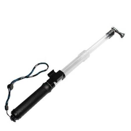 3-Way Monopod Floating Extension Pole GoPro 1 2 3 3+ 4 SJCAM Cameras (Clear)