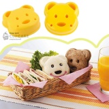 พิมพ์กดขนมปัง แซนวิช พลาสติก รูปหน้าหมี 1 ชิ้น เกรดสินค้าญี่ปุ่น