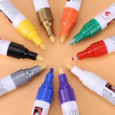 duoqiao [Best deal] 10 สีชุดปากกาเครื่องหมายสำหรับ DIY วาดหินแก้วโลหะพลาสติก - นานาชาติ