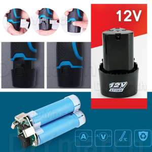 แยกชิ้น แบต(เฉพาะแบตสว่านไร้สาย) 12 โวลล์ แบต Li-on ใช้กับสว่านไร้สาย Makita, Maktec, Bolid, Miltec, Etop และ อื่นๆ