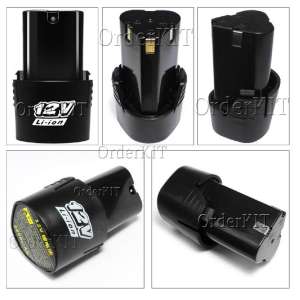 เฉพาะแบต (สว่านไร้สาย) 12 โวลล์ แบต Li-on ใช้กับสว่านไร้สาย Makita, Maktec,
Bolid, Miltec, Etop และ อื่นๆ