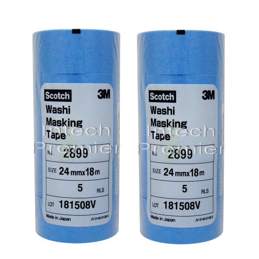 3M 2899 (x2แพ๊ค) กระดาษกาววาชิ สีฟ้า Washi Masking Tape