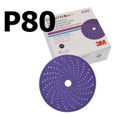 3M 31371 เบอร์ 80 (50แผ่น) กระดาษทรายกลมขัดแห้ง 6  คิวบิตรอน ทู Cubitron II Clean Sanding Hookit Abrasive Disc