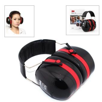 3M H10A (สีดำ-แดง) ครอบหูลดเสียง Earmuff รุ่น Optime 105 Extreme Performance Over-the-Head Ear Muffs for up to 105 dBA,