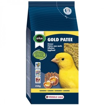 อาหารนก Versele-Laga ออร์ลักซ์ อาหารไข่เร่งสีเหลือง นกคีรีบูน คานารี นกสีเหลือง Orlux Gold Patee Yellow Canaries Bird 250 g.